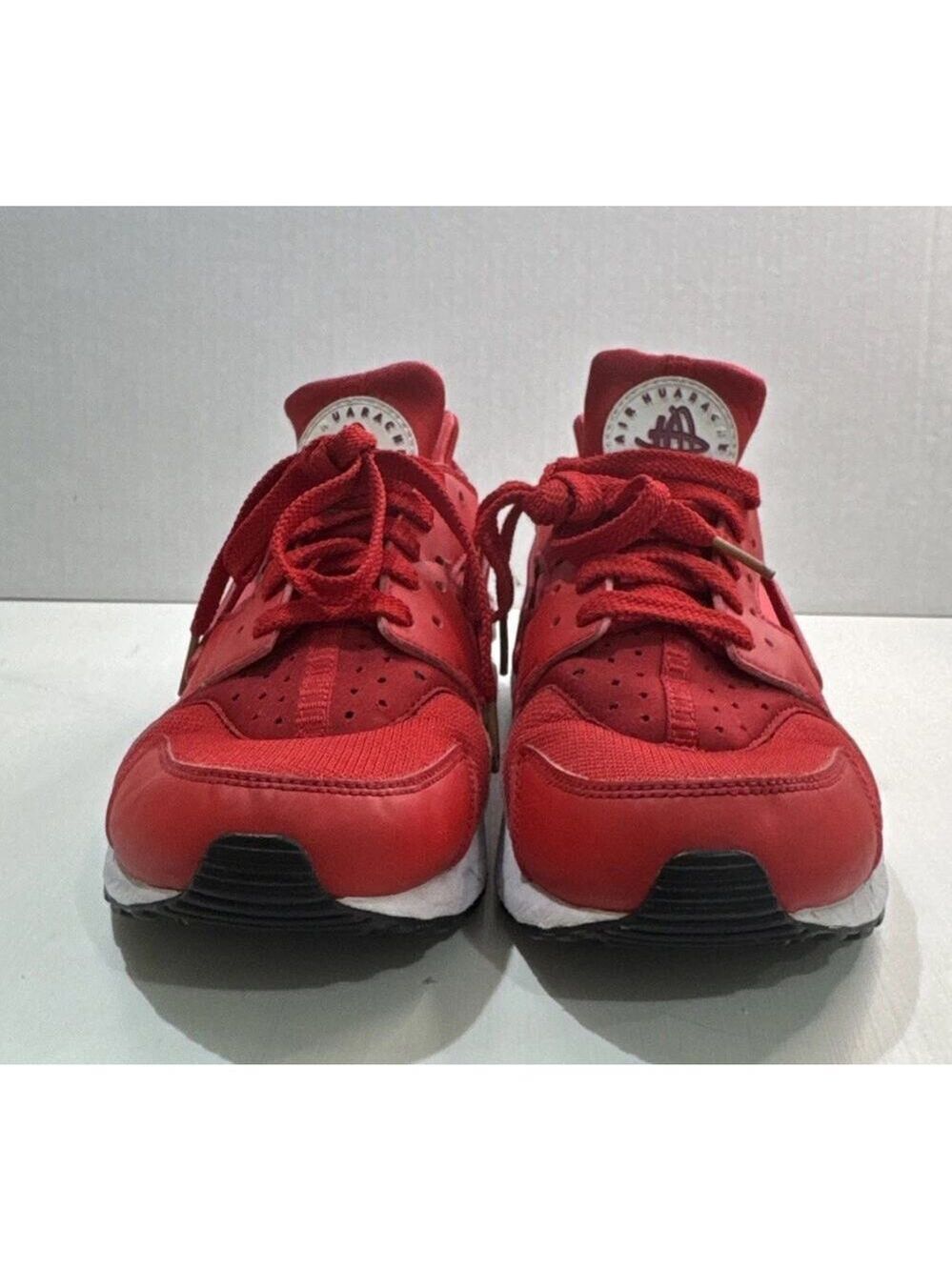 Nike Air Huarache Run University Red Athletic Shoes Men's Size 9 No Insoles - Picture 2 of 11